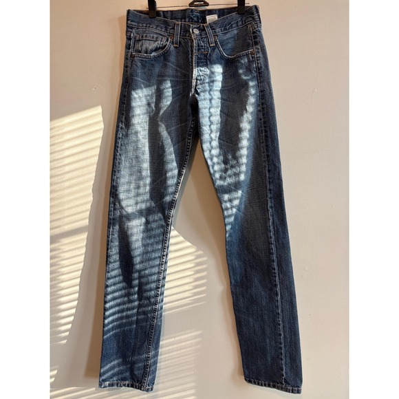 Y2K Vintage Levis Womens 502 Jeans SuperLow Button Fly 28JR L34 Straight Leg - Picture 1 of 11